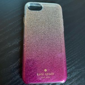 Kate Spade ♠️ iPhone 6 7 8 glitter case